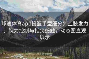 球速体育app投篮手型细分：上肢发力、腕力控制与指尖感触，动态图直观展示