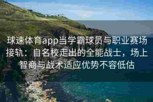 球速体育app当学霸球员与职业赛场接轨：自名校走出的全能战士，场上智商与战术适应优势不容低估