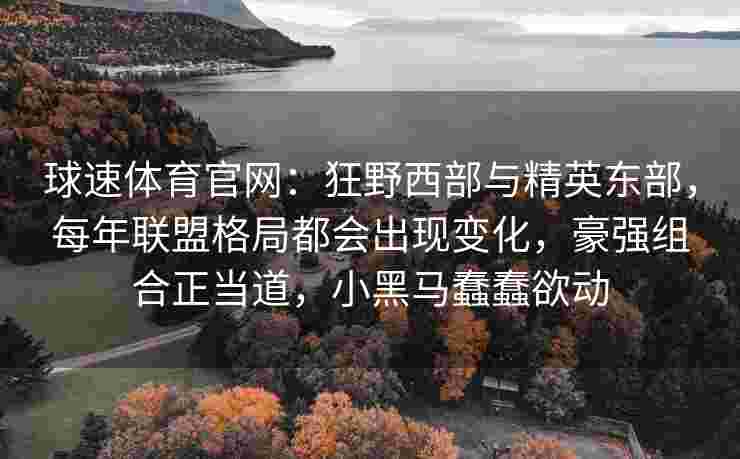 球速体育官网：狂野西部与精英东部，每年联盟格局都会出现变化，豪强组合正当道，小黑马蠢蠢欲动